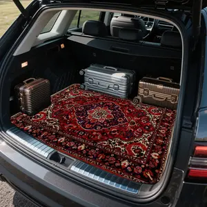 Universal Car Trunk Mat, Stylish Polyester Fiber Cargo Liner, Car Interior Accessory, Suitable for All Vehicle Types, Easy to Clean, Protecting Your Car, Universal, Durable