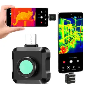 【Father's Day Gift】VEVOR Aluminum Alloy Thermal Imaging Camera for Android, 320x240 Super Resolution, 25HZ Refresh Rate, 160x120 IR Sensor, -4°F to 1022°F, 15 Color Palettes for Smartphone Tablet & Automotive Diagnostics