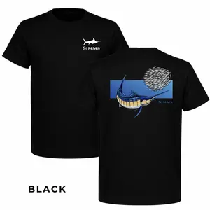 Simms Marlin Fishing Shirt, Offshore Fishing Graphic Tee, Deep Sea Fishing T-Shirt, Gift for Fishermen