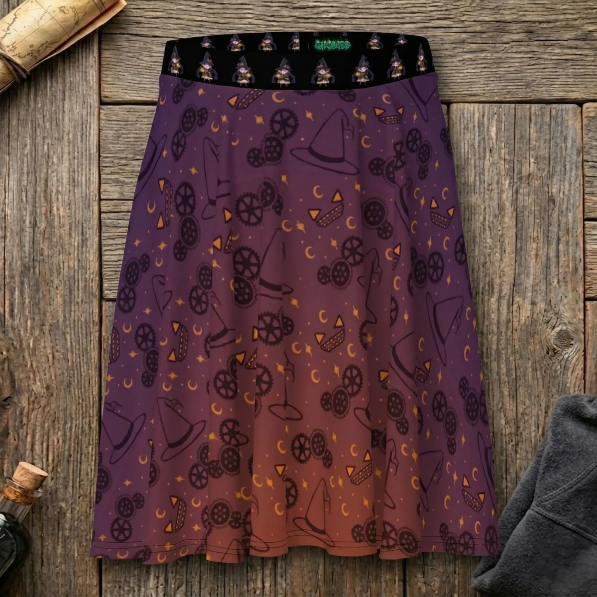 Spooktastic Witchy Skirt