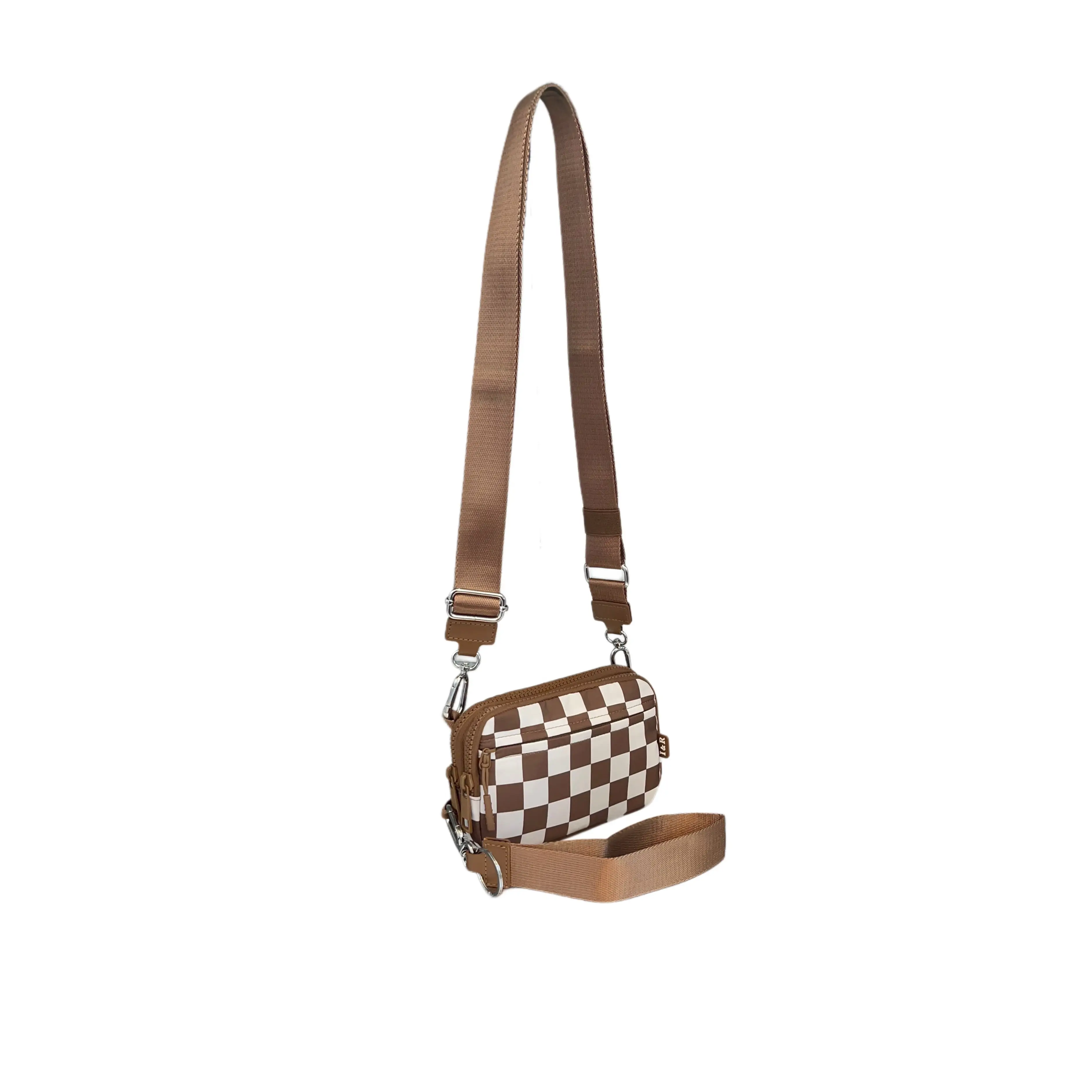Caramel Checkered (with strap)