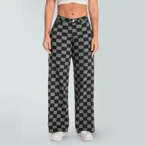 Magic ONESO Mid-low Rise Baggy Jeans Stretchy Wide Leg Denim Pants Womenswear Bottom Lady Basic Minimalist Comfortable Denim Tummy Control Curve Hugging Regular Size Loose-fitting  BBL 8001