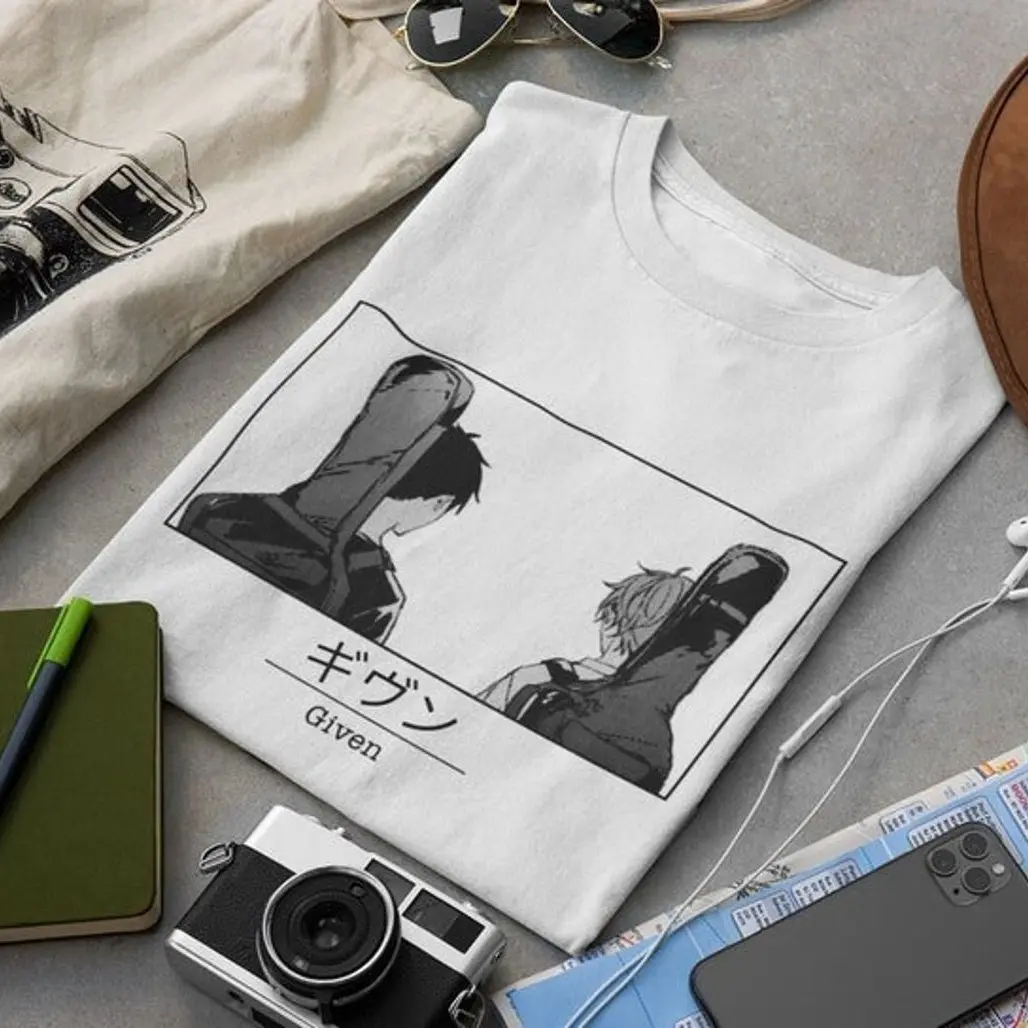 Unisex Given t shirt, Ritsuka Uenoyama, Mafuyu Sato shirt, given anime Shirt, Fashion Cotton, Full Colors, Full Sizes, For Men, For Women