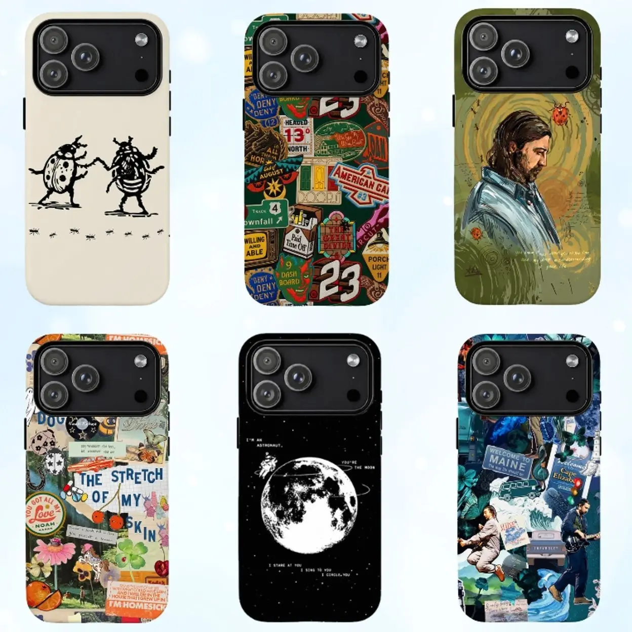 NK The Divide Tour Phone Case, Noah Indie Folk Collage Tough Cases, The Last Of The Bugs Phone Cover, Country Music Fan Gift