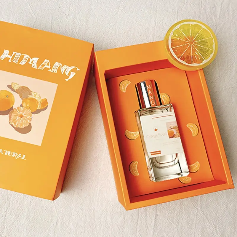 Women's 50ml Long-Lasting Citrus Perfume Gift Set - Fresh Orange, Warm Woody Scent