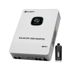 ECO-WORTHY 10000W DC 48V UL1741 Solar Inverter with WiFi,AC Output 120V/240V,Support Parallel,Built-in 2 MPPT Solar Controllers,Max 200A Battery Charging,Parallel Up to 6 Units 48V Inverter Charger