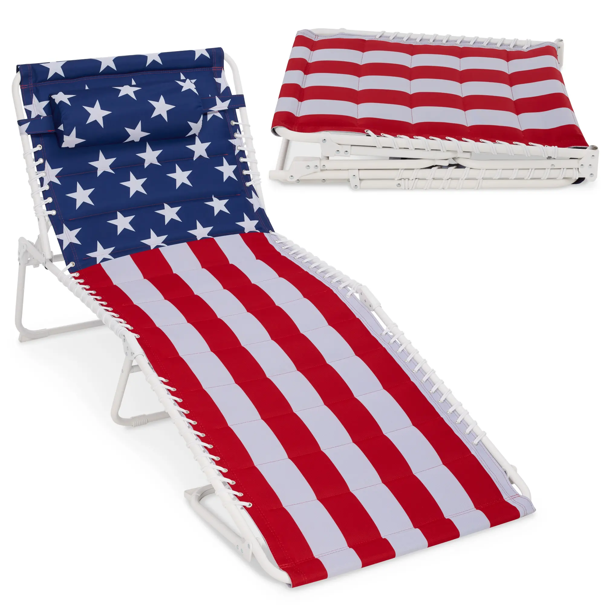 Best Choice Products Extra Wide Padded Patio Chaise Lounge Chair, Portable Recliner w/ 8 Positions
