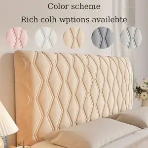 Comfortable Durable Bed Headboard Cover, Easy Install Dustproof Full Wrap Soft Back Protector, Fits 1.2-2.2m Beds, Year-Round Use