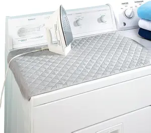 [New Deal] Magnetic Ironing Mat Blanket,Iron Board Alternative Cover/Quilted Washer Dryer Heat Resistant Pad/Portable Cover/Mat Grey 33"X 18"