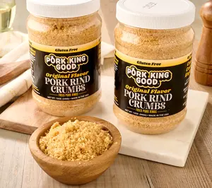 Pork King Good Set of (2) Jars Pork Rind Crumbs