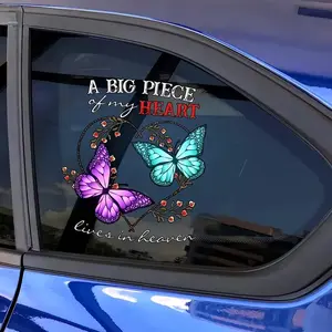 Butterfly Pattern Car Window Sticker, Multi-Purpose Decal, Car Vehicle Decoration for Cars Motorcycles Laptops Walls Windshield Truck Exterior Decoration Accessories,Window Decoration Stickers,Christmas Decorative Stickers