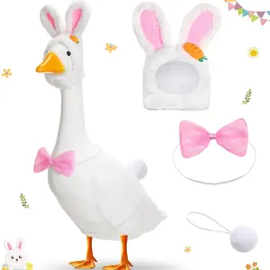 St. Patrick's Day Porch Goose Costume, 23 Inch Lawn Decoration, Clover Theme Outdoor Courtyard Art, Perfect for Easter Celebrations