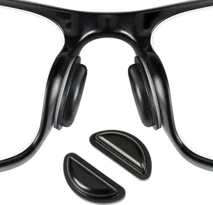 10 Pairs Eyeglass Nose Pads – Clear Silicone Stick-On Adhesive Nose Pads for Glasses & Sunglasses, Thin Anti-Slip Nose Pad for Comfortable Eyewear Fit