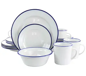 Martha Stewart Fine Ceramic 16 Piece DinnerwareSet
