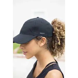 Black Satin-Lined Baseball Hat