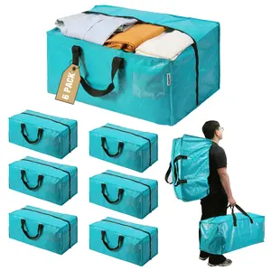 #fathersdaygift WORKPRO  Extra Large Moving Bags with Zippers & Carrying Handles Backpack Straps, Heavy-Duty Storage Tote for Space Saving Moving Storage