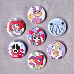 The Amazing Digital Circus Buttons – Cute & Quirky Designs for Fans | Fun Pinback Accessories for Jackets, Bags, Lanyards & Collectible Displays, Pins For Backpack, Backpack Accessories!