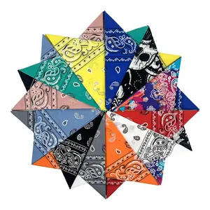 12 Pack Bandanas for Men Women,22 inch All-Gender Paisley Cowboy Bandanas,Square Head Scarf Headwear,Handkerchief Headwrap for Hair Multiple Colors,Christmas Party Gifts,Hand Tools Kits