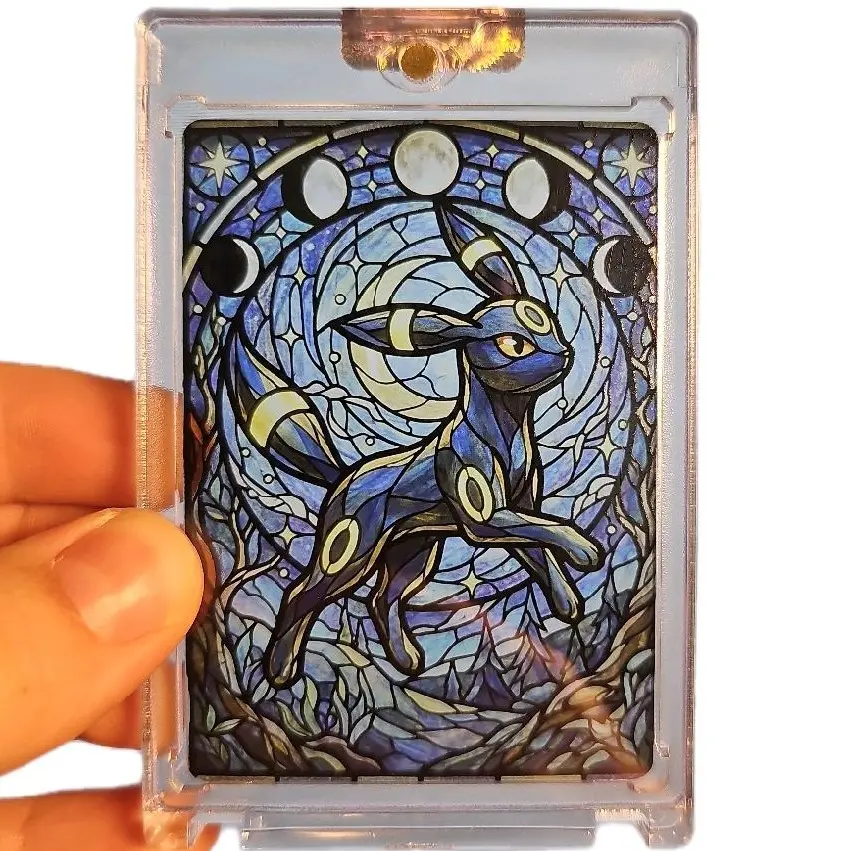 Pokémon Stained Glass Trading Card - Limited Drop Collectible