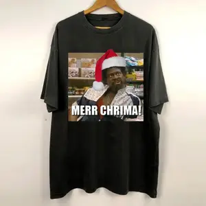 Men's Ugly Christmas Print Cotton Casual Short-Sleeve T-Shirt, Streetwear Casual T-Shirts, Menswear Top (AA61)