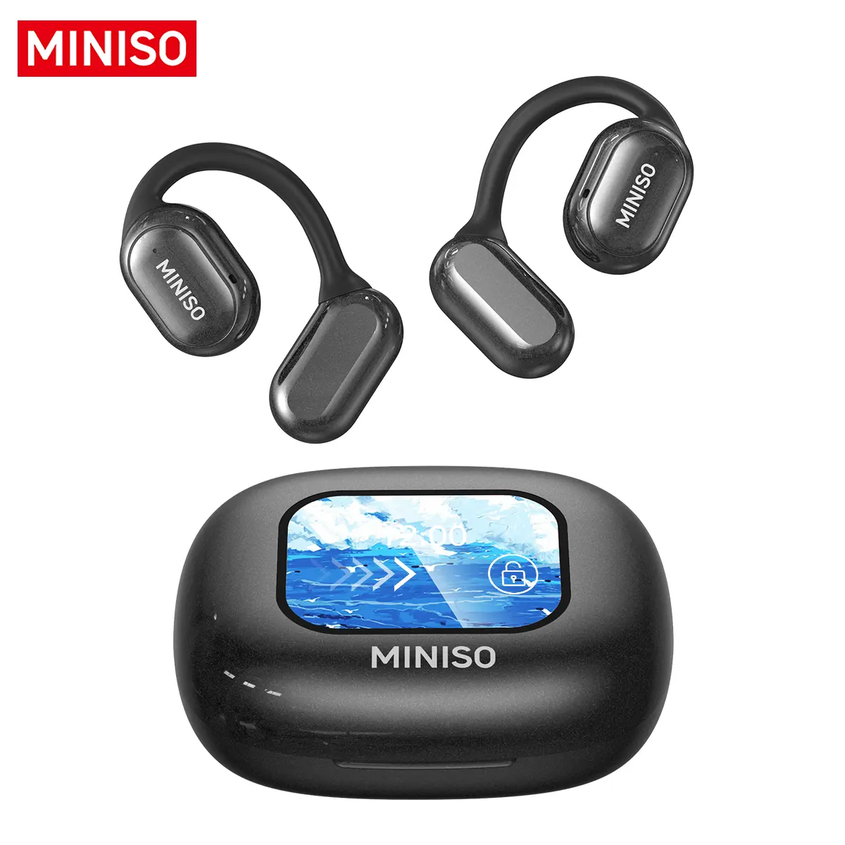 MINISO X30 OWS Open Ear Bluetooth Earbuds HIFI Sound Quality IPX5 Waterprooof Wireless Headphones Touch Control Built-in Mic Hearphones