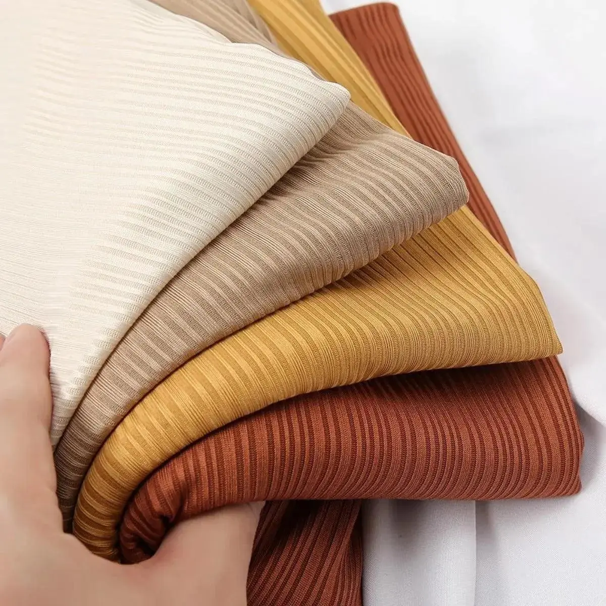 Crinkled Jersey Head Scarf for Women, Soft Solid Color Modesty Hijab Wrap for Casual Wear, Lightweight Breathable Free Size Fabric, Fashion Scarf, For Muslim, Muslim Headscarf Cover, Scarf Style