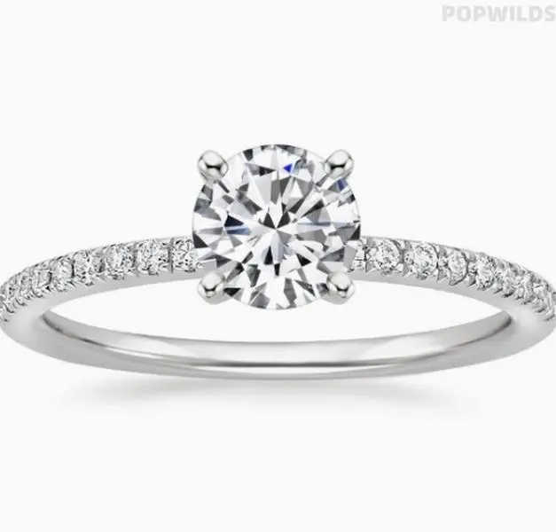 Sleek Minimalist Zircon Ring - Versatile Costume Jewelry for Daily Wear, Dates - Sparkling Accents for Timeless Elegance, Style-Upgrading Staple