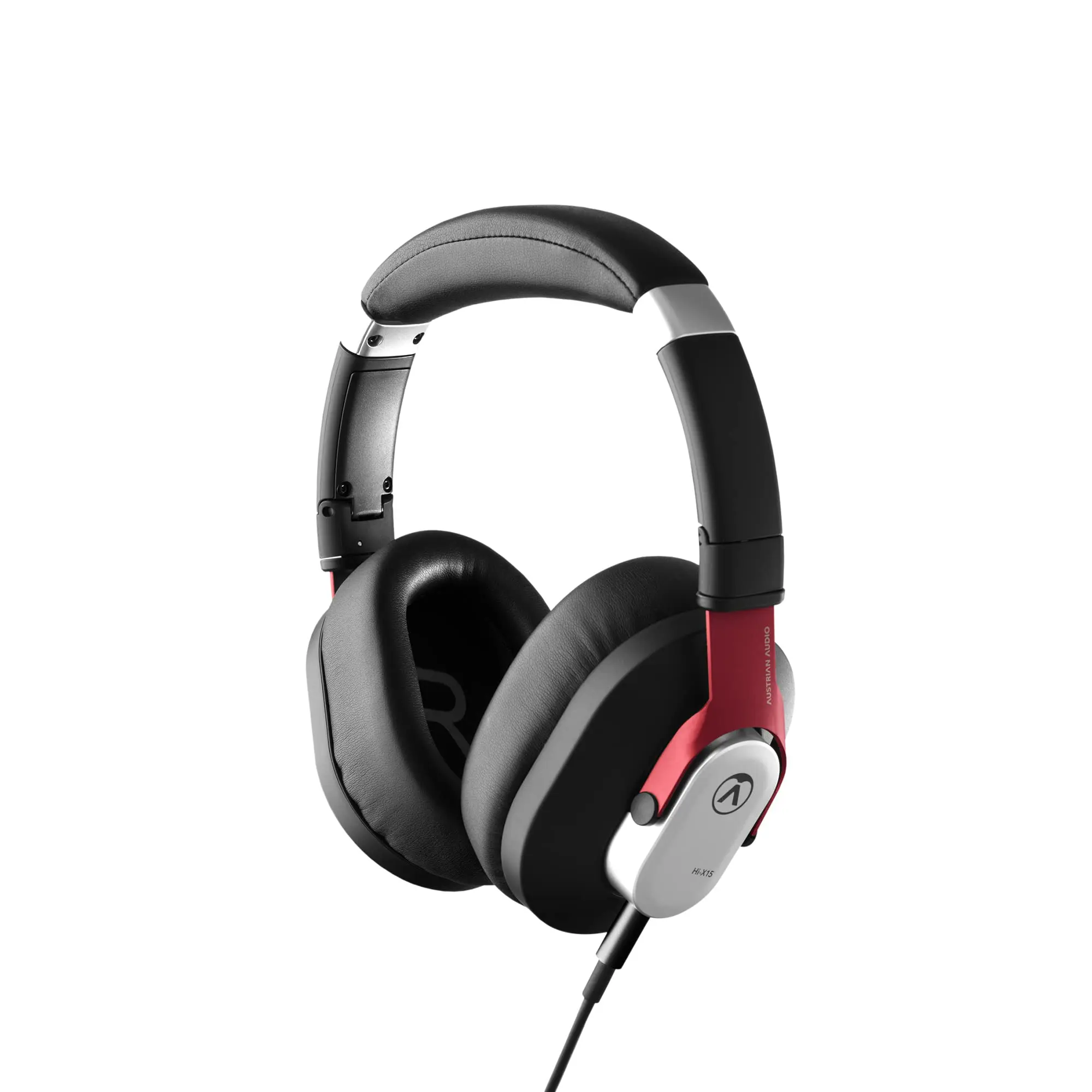 Austrian Audio HI-X15 Closed-Back Over-Ear Headphones for Music Setup - 44mm High Excursion Drivers, Durable Folding Metal Design, 1.4M Length Detachable 3.5mm Jack TRS Cable, Comfortable Earpads, Mobile Compatible, Adapter Ready, Memory Frame
