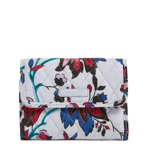 Vera Bradley Women's Outlet Cotton Euro Wallet Vineyard Floral