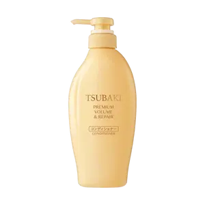 Tsubaki Silk Conditioner Premium Volume & Repair 15.2oz Salon-Quality Moisturizing Repair with Triple-Extracted Winter Camellia Essence & Nano-Filler Resilience Boost