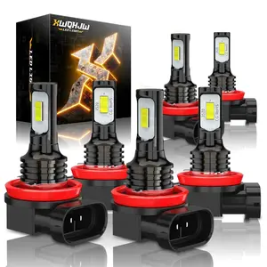 XWQHJW For 2016-2023 Toyota Tacoma 6000K CSP LED Headlight Hi/Lo Beam+Fog Light Bulbs 6PCS