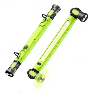 Work Light, 2500LM Bright LED Work Lights, 5200mAh Rechargeable Magnetic Underhood Work Light with Hooks, Cordless Battery Powered Mechanic Light for Car Repairing/Inspection/Garage/Workshop/Emergency Multifunctional Flashlight Portable Flashlight