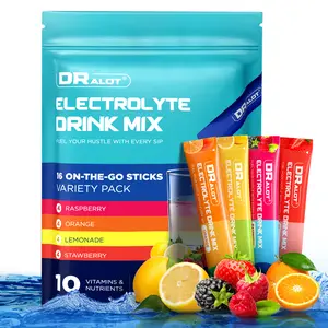 Dralot Electrolyte Powder Drink Mix, Variety Pack with 10 Vitamins & Nutrients for Healthcare & Fitness Dralot Electrolyte Powder Drink Mix, Variety Pack with 10 Vitamins & Nutrients for Healthcare & Fitness