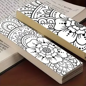 32pcs Mandala Coloring Bookmarks Suitable for Adults, DIY Coloring Pages, Unique Designs, Vibrant patterns, Book Lover Gifts, Page Markers for Books, Ideal for Teachers, Students, Coloring Enthusiasts
