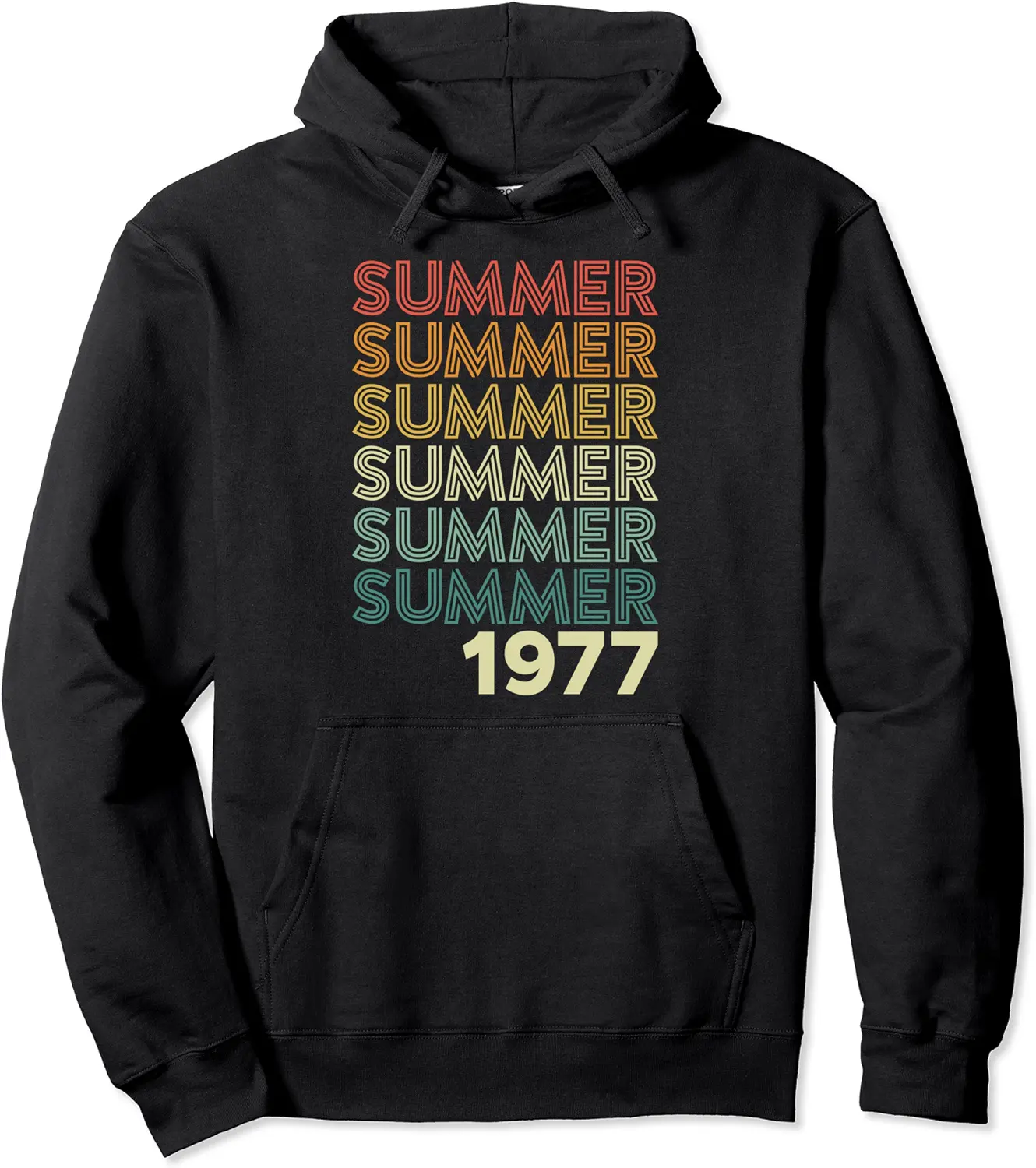 Retro Summer 1977 Cool Vintage 70’s Look Style Birthday Pullover Hoodie - Mohamedab Shop 28B0B1B1MNJG