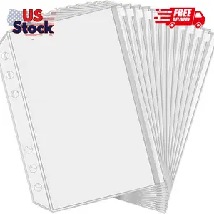 12PCS A5 Binder Pockets 6 Holes Budget Cash Envelopes
