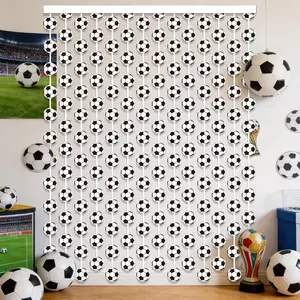 2 Meter Football Rain Curtain, World Cup Theme Party Decoration, DIY Background String Curtain Door Curtain, Usa Mexico Soccer Decor