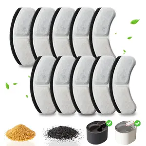 10/20PCS Cat Fountain Replacement Filter, Pet Fountain Filters, Multiple Filtration System, Cat and Dog Fountain Accessories