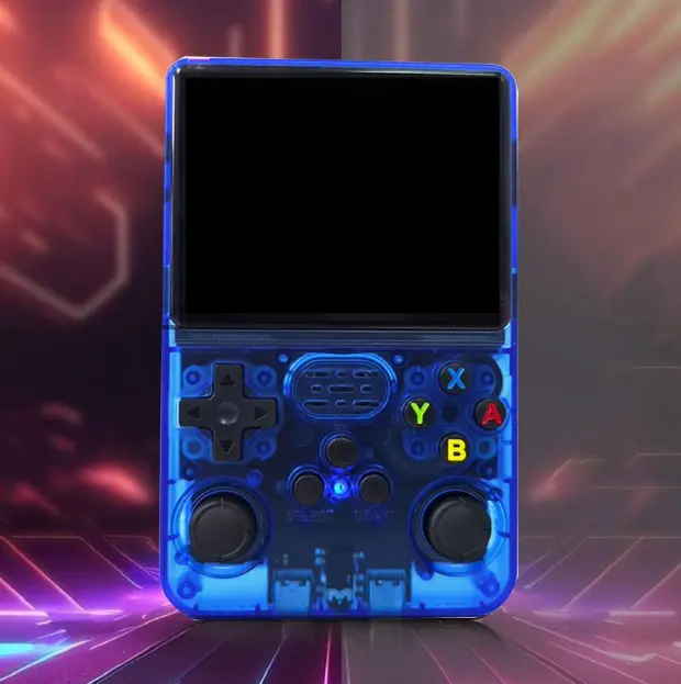 Upgraded 3.0 R36S Retro Handheld Video Game Console with Linux System, 3.5in IPS Screen, 3000mAh Battery, 32G+64G TF Card Games Loaded, Protection Feature, Rechargeable Christmas Holiday Gift