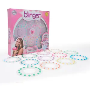 blinger® Glimmer Collection Refill Set with 180 Colorful Hair-Safe Gems