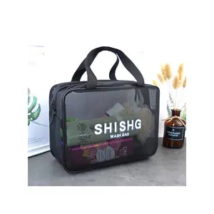 Men’s waterproof shower bag — portable bath caddy for swimming, toiletries, and storage.