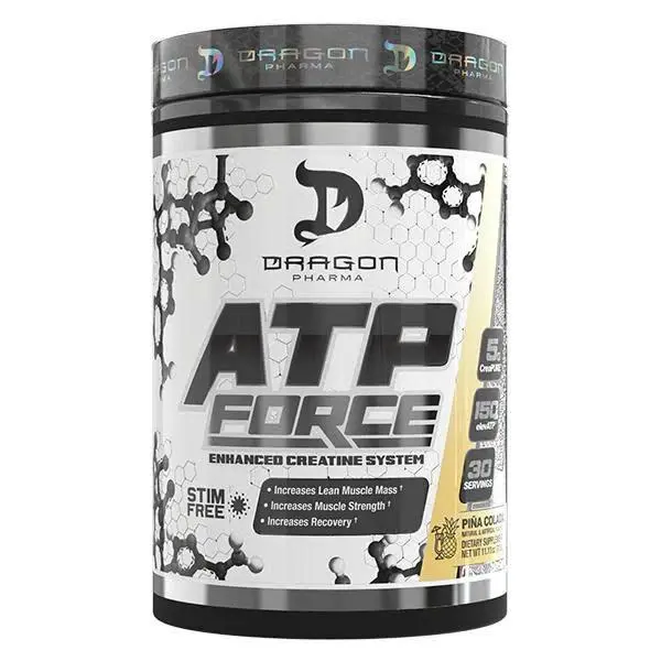 Dragon Pharma ATP Force - 30 servings - Enhanced Creatine System Powdered Supplement Drink Mix for Muscle Strength