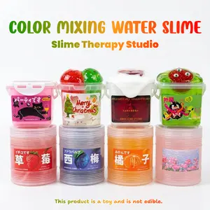Slime Therapy Scented Water Slime Toy - Fascia-Like Texture, Whimsical Look, ASMR Stress-Relief Fidget Toy, Color-Mixing Function, 500ml/650ml Large Sizes, Scented Slime
