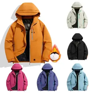 2025 Graphene Cotton Jacket – Autumn/Winter Windproof Waterproof, Thick Fleece Hooded Outdoor Skiing Assault Suit Top
