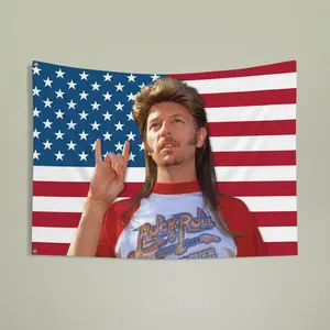 4th Of July Merica Tour Joe Dirt Double Sided Flag, Joe Dirt 4Th Of July Flag, Independence Day, Joe Dirt, Happy 4Th Of July Decor