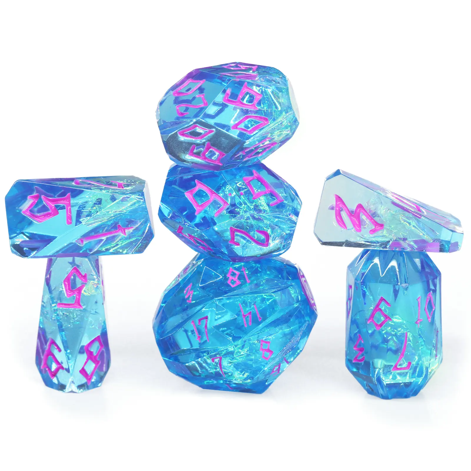 FONVGOGO 7-Piece Premium Resin Stonehenge-Themed Dice Set with Dice Box, Unique Design, Lightweight, Effortless Reading for Dungeons & Dragons RPG Table Games
