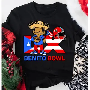 Oversized Benito Bowl Bunny Shirt – Funny Holiday Print + Football Touch Down. Perfect Christmas Gift for Family/BF/GF #     Bunny #     BenitoBowlFestive #     TKHolidayFunny #     ChristmasFootballFit