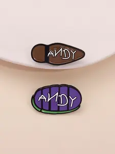 Toy Story Andy & Woody Enamel Pins Set, Cartoon Character Pins, Cartoon Movie Themed Accessories, Unisex Fashion Jewelry, Unique Design, Ideal Gift for Collectors