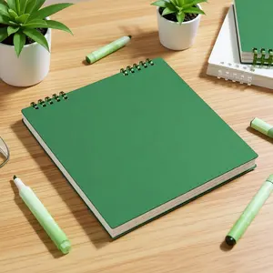 1pc Loose-Leaf Notebook (60 Sheets/120 Pages) Minimalist Square Grids/Lines/Blank, Flip-Top Journal For Daily Office Use, Vintage-Inspired Square Notebook with Perforated Pages, Flip-Open, Vertical, Loose Leaf Notepad