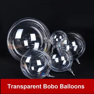 8 12 18 20 22 24 36 inch Transparent Bobo Balloons Kid's Toy for Party Anniversary Decor LED Light Outdoor Fun Bobo Balloons